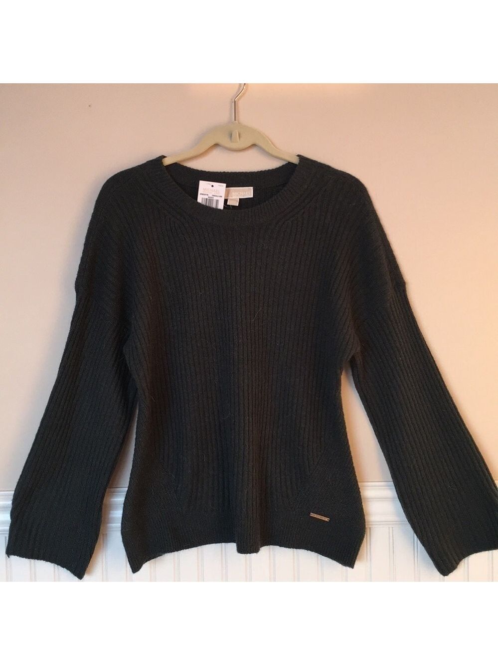 Michael Kors Emerald Green Chunky Knit Sweater